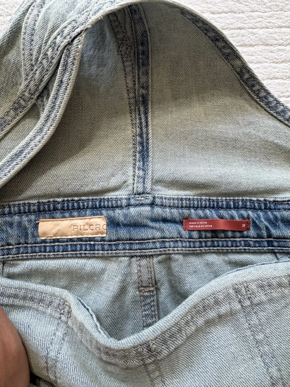 Pilcro Light Wash Blue Denim Overalls - Picture 7 of 9